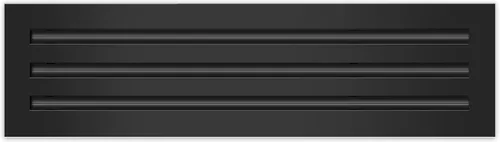 Vista 25 de BUILDMART - Cubierta de ventilación de CA moderna de 20 x 6 - Ventilación de aire negra decorativa - Difusor de ranura lineal estándar - Rejilla