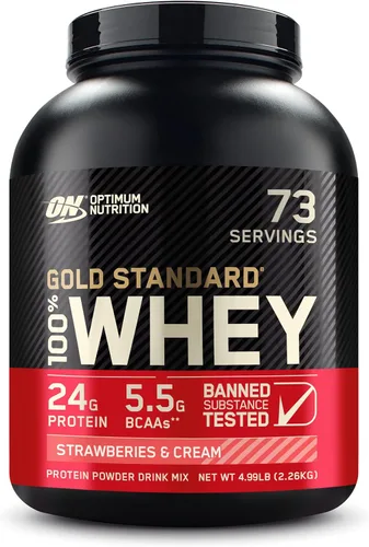 Vista 58 de Optimum Nutrition Estándar dorado 100% Proteína de Suero de Leche en Polvo, Pie de lima, 1.8 Libra