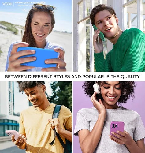 Vista 7 de Vooii Funda compatible con iPhone 11 Pro, silicona líquida mejorada con bordes planos, protección de cámara, forro de microfibra antiarañazos suave