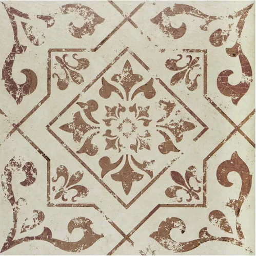 Vista 23 de Azulejos de suelo de vinilo autoadhesivos retro de 12 pulgadas, 20 azulejos - 12" x 12", patrón Burch - Despegar y pegar, suelo de bricolaje