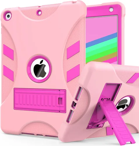 Vista 31 de Funda para iPad de 7ª/8ª generación, funda para iPad 10.2, híbrida, resistente, a prueba de golpes, funda de protección contra caídas construida