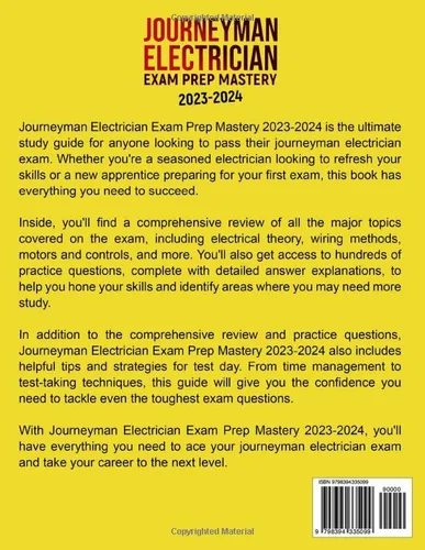 Vista 2 de Journeyman Electrician Exam Prep Mastery 2023-2024 Mastering the Trade Your Ultimate Guide to Passing the Journeyman Electrician Exam