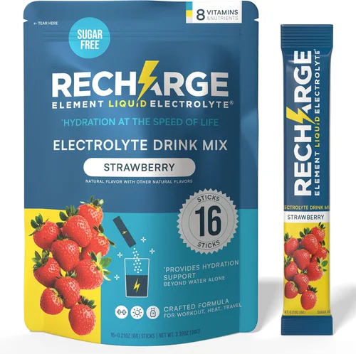 Vista 15 de Hydration Boost Formula - Paquetes de electrolitos en polvo de plátano Mezcla de bebida apta para dieta cetogénica sin azúcar para una