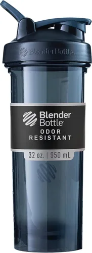 Vista 9 de Botella mezcladora serie Pro de BlenderBottle para batidos de proteínas y bebidas de preentrenamiento, 24 onzas, color negro