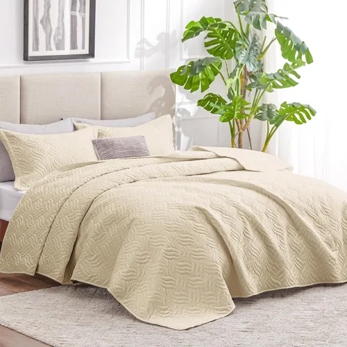 Vista 276 de Edredón de cama tamaño queen Love's cabin, color azul, para cama de verano, de microfibra ligera, estilo moderno, para todas las estaciones, 3