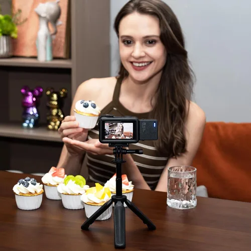 Vista 9 de JJC Luz LED de acción de 5, luz de relleno auxiliar magnética para DJI Osmo Action 5 Pro 4 3 / Xtra Edge Pro, mini luz de video recargable IPX5