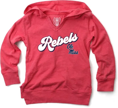 Vista 55 de Wes and Willy NCAA Camiseta con Capucha de Cuello en V para Niñas