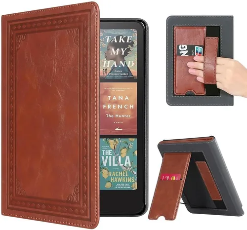 Vista 33 de CoBak Funda inteligente para Kindle Paperwhite de 6.8" de 11ª generación 2021 con función de encendido automático, ligera, delgada, de piel **Salvia