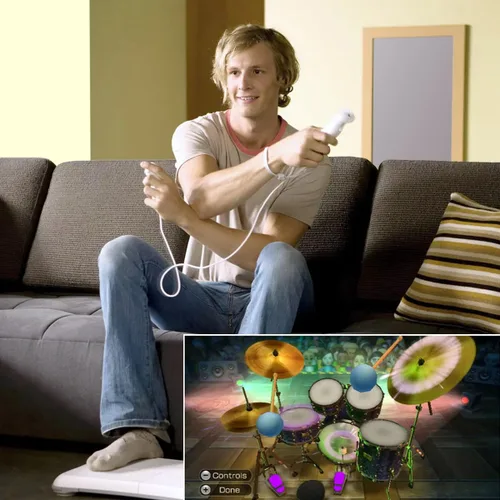 Vista 6 de FASIGO Remote Controller with Nunchuck, Compatible with Nintendo Wii/Wii U, 2 Pack (Black)