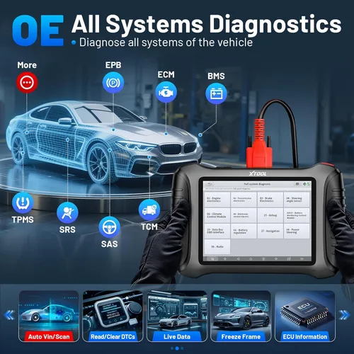 Vista 6 de XTOOL IP900 Herramienta de escaneo bidireccional Versión 2026 mejorada del escáner D7, herramienta de diagnóstico escáner OBD2, codificación ECU