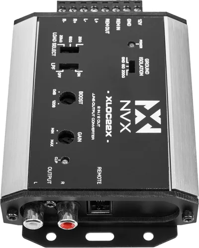 Vista 3 de NVX XLOC22X 2 entradas / 2 salidas Convertidor de salida de línea activa de alto voltaje con ajuste de impedancia