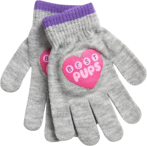 Vista 5 de Nickelodeon Paw Patrol - Sombrero de invierno para niñas y 2 pares de guantes o guantes (edad 2-7)