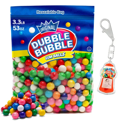 Vista 8 de Bolas de chicle para recargas de máquina de chicles – 53 onzas de goma de mascar Dubble Bubble a granel estilo antiguo bolas de chicle vintage Old