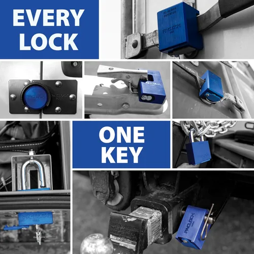 Vista 7 de PACLOCK Cerradura universal para caja de trabajo de la serie 10, disco giratorio de alta seguridad, asignación de llaves controlada por