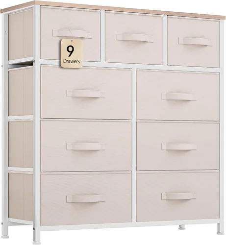 Vista 9 de YITAHOME Cómoda con 8 Cajones - Torre de Almacenamiento de Tela, Unidad Organizadora para Dormitorio, Sala de Estar, Pasillo, Armarios - Marco