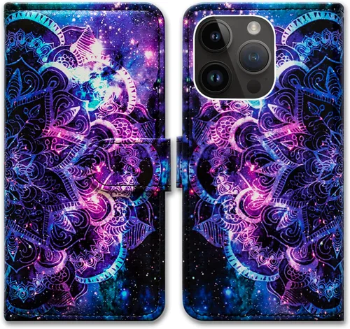 Vista 20 de Bcov Funda para iPhone 15 Pro Max, funda de piel con tapa y soporte para tarjeta y soporte para iPhone 15 Pro Max