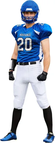 Vista 5 de CHAMPRO Men's Huddle Stretch Polyester Dazzle Adult Football Game Jersey