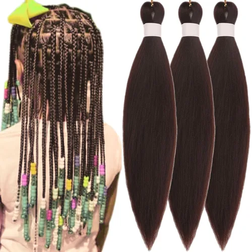 Vista 154 de Leticia - Cabello estirado para trenzar, color negro, 16 pulgadas, paquetes de 6