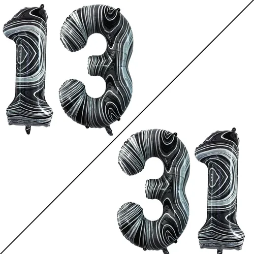 Vista 359 de GOER Globos con el número 80 para decoraciones de fiesta de cumpleaños número 80, globos de helio de aluminio jumbo de 42 pulgadas para 80 Oro rosa