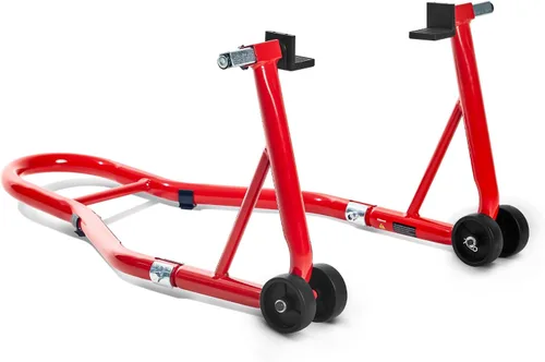 Vista 18 de Donext - Soporte para rueda trasera de motocicleta (850 lb), soporte de elevación de brazo oscilante para bicicletas deportivas, rojo, U+L
