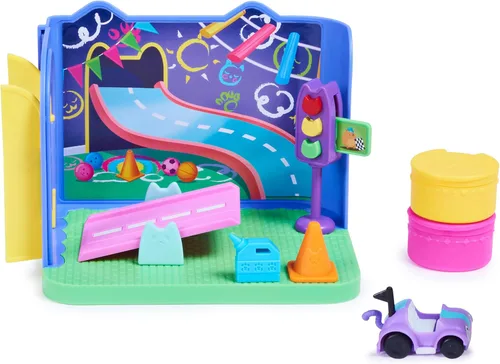 Vista 11 de La casa de muñecas de Gabby, set de juego de la sala de spa de MerCat, con figura de juguete de MerCat, juguetes sorpresa y muebles de la casa