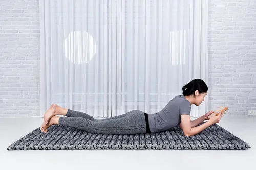 Vista 595 de Leewadee colchón tailandés enrollable para cama de invitados, tapete de yoga, para masaje tailandés, ecológico, orgánico y natural.