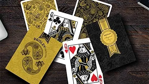Vista 3 de Murphy's Magic Supplies, Inc. Naipes de Paisley Magical Gold de Dutch Card House Company Baraja de póquer Coleccionable