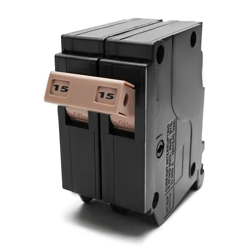 Vista 9 de Disyuntor de circuito 220 de 2 polos y 20 amperios, disyuntor de caja moldeada enchufable tipo 3/4 pulgadas, protección magnética térmica, 10 KAIC