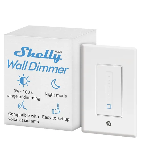Vista 8 de Shelly Plus Wall Dimmer UL Interruptor Regulador Inteligente de Pared WiFi Automatización del hogar Puerta de enlace Bluetooth Compatible