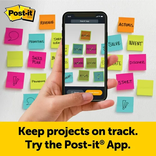 Vista 6 de Post-it Almohadilla de caballete de mesa portátil súper pegajosa con panel de borrado en seco, ideal para profesores y estudiantes virtuales, 20 x