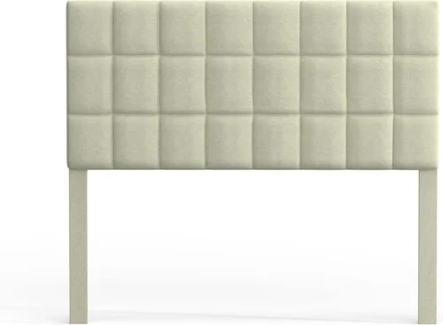 Vista 35 de Glenwillow Home Varia - Cabecera tapizada con paneles de 20 pulgadas de alto, acolchado cuadrado de 3 filas, tamaño King, color gris claro
