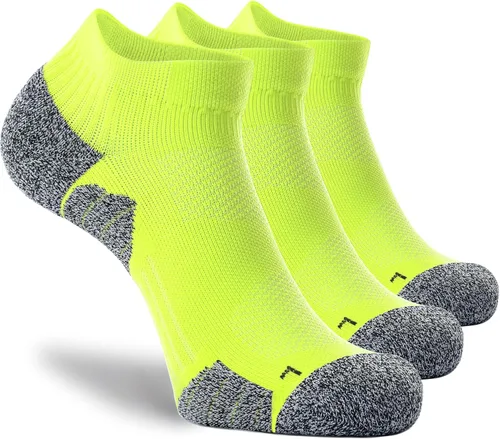 Vista 38 de CWVLC - Calcetines deportivos, hasta el tobillo, de compresión, acolchados, unisex, paquete variado