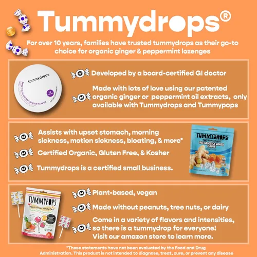 Vista 3 de Paquete de variedad de Tummypops de jengibre orgánico USDA (piña, melocotón y fresa)
