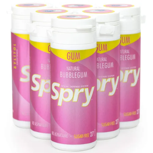 Vista 11 de Spry Fresh - Goma de mascar con xilitol natural, sistema de protección de los dientes, sin aspartamo, sin azúcar