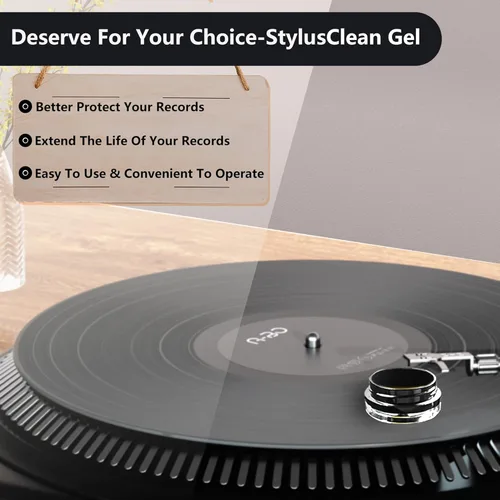 Vista 3 de Lápiz para tocadiscos Clean Gel – Limpiador de lápiz capacitivo antiestático y sin polvo, mezcla de limpieza en seco para tocadiscos de vinilo Negro