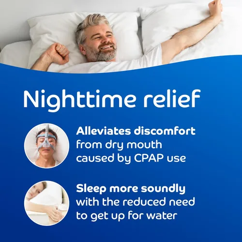 Vista 8 de Oracoat XyliMelts - Discos hidratantes para la boca seca, sin azúcar con xilitol, paquete de 3, sabor ligeramente dulce, alivio de 8 horas