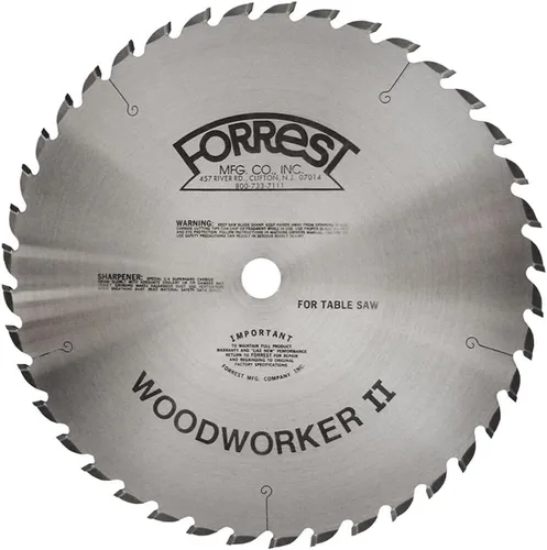 Vista 2 de Forrest WW08407100 Woodworker II - Hoja de sierra ATB de 8 pulgadas, 40 dientes, corte de 3/32 pulgadas, con eje de 5/8 pulgadas