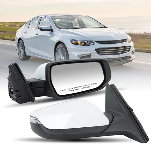 Vista 12 de Espejo de Visión Lateral del Conductor Compatible con Chevy Malibu 2016 2017 2018 2019 2020 2021 2022, Espejos con Detección de Punto Ciego