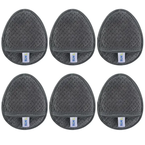 Vista 8 de SINLAND Almohadillas removedoras de maquillaje reutilizables para cara, ojos, labios, microfibra suave, paños de limpieza facial para todo