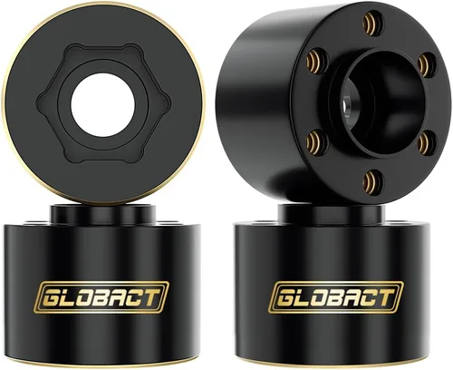 Vista 7 de GLOBACT Pesas de latón de 0.472 pulgadas, cubo hexagonal de rueda extendida, contrapeso de 1.80 oz para 1/10 Trx4 Trx6 Axial SCX10 II III Redcat