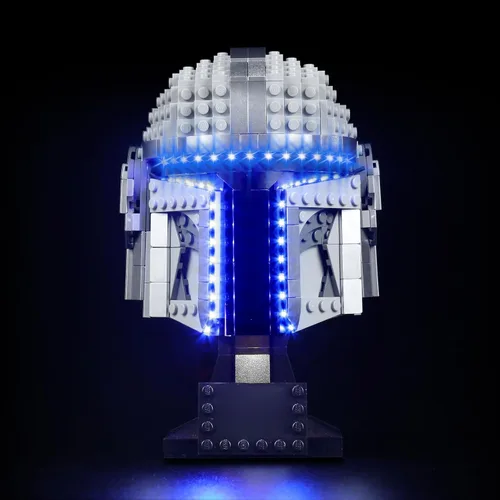 Vista 10 de VONADO Luz LED de control de luz compatible con Lego The Mandalorian Helmet 75328 (solo luces, sin modelos), kit de iluminación creativo, accesorios