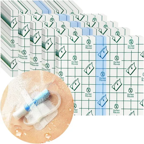 Vista 15 de 50 vendajes de película adhesiva transparente a prueba de ducha, protectores de vendajes transparentes para ducha, tatuajes, quemaduras abdominales