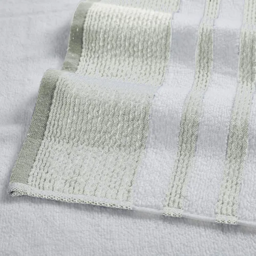 Vista 3 de Modern Threads Juego de toallas de 6 piezas, 100% algodón, de secado rápido, ultra absorbentes, incluye 2 toallas de baño, 2 manos y 2 paños Salvia