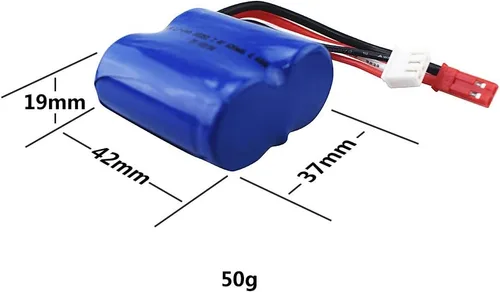 Vista 2 de Accesorio 2PCS 7.4V 600mAh batería de litio para EB02 Control remoto barco