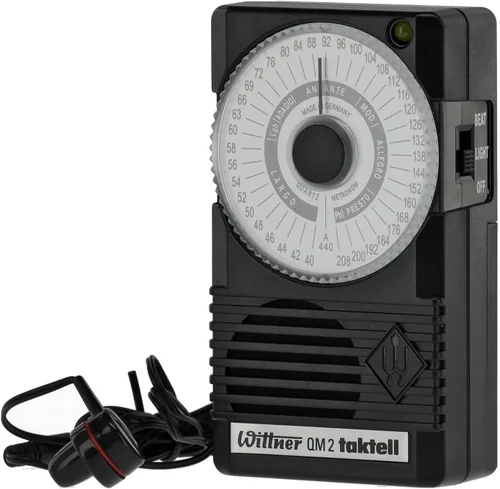 Vista 2 de Wittner 902720 Taktell Quartz QM 2 Metrónomo, Negro