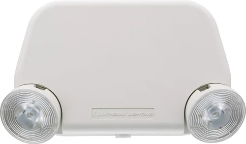 Vista 10 de Lithonia Lighting Basics - Luz LED de emergencia, iluminación de emergencia con cabezales de lámpara LED ajustables duales, montaje en pared