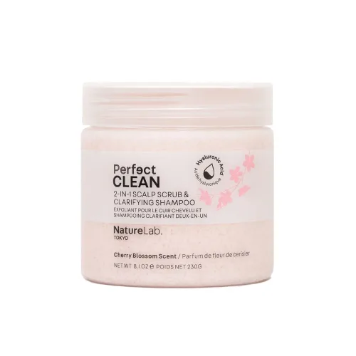 Vista 16 de NatureLab.TOKYO Perfect Clean Scalp Scrub & Clarifying Shampoo - Sugar Crystals, Probiotic Sake Water, Hyaluronic Acid, Pearl Extract - 2-in-1 Deep