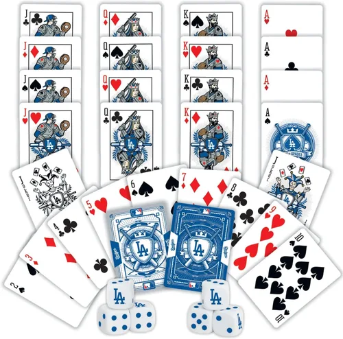 Vista 2 de Baby Fanatic s Lad3230: Juego de 2 cartas y dados de Los Angeles Dodgers