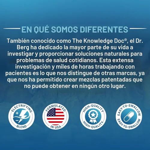 Vista 9 de Dr. Berg Cápsulas de electrolitos - Suplementos de electrolitos para apoyar la energía, la resistencia y la hidratación, sin azúcar, sin