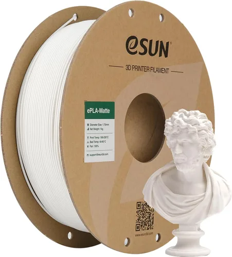 Vista 12 de eSUN Filamento PLA Mate 1.75mm, Filamento PLA Mate para Impresora 3D, Carrete de 1KG, Filamento de Impresión 3D para Impresoras 3D, Carrete